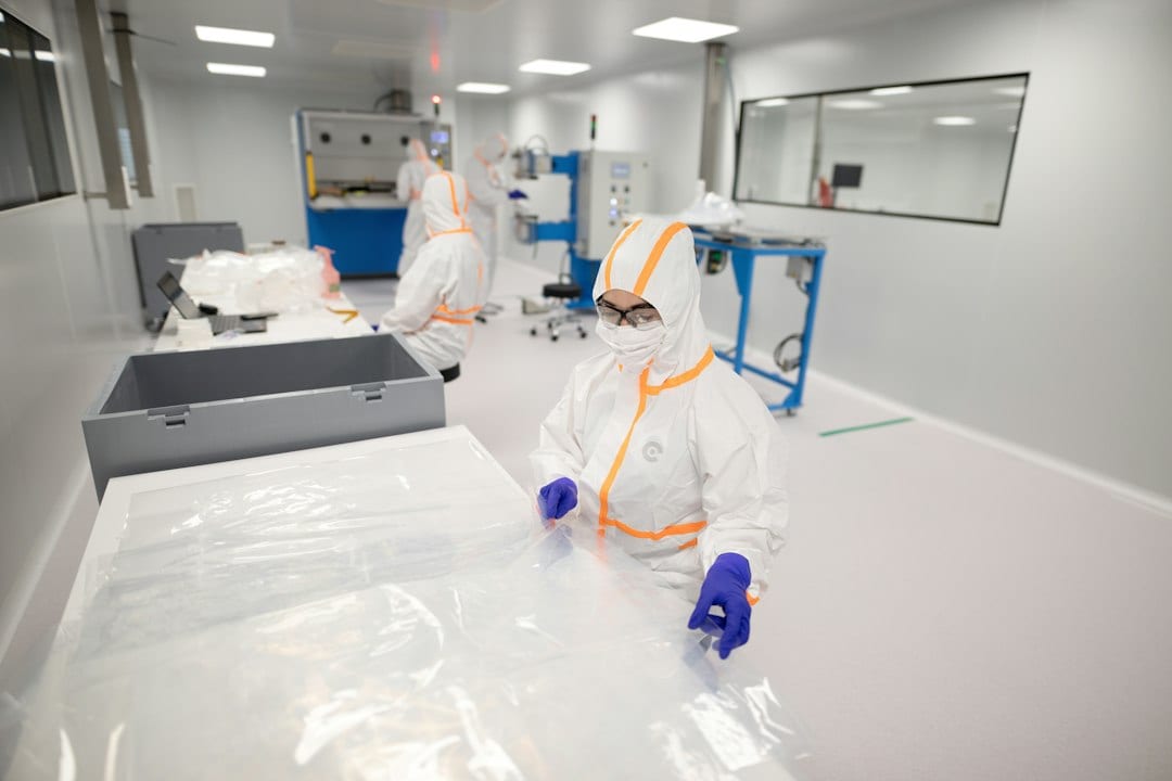 GMP-certified cleanroom manufacturing facility